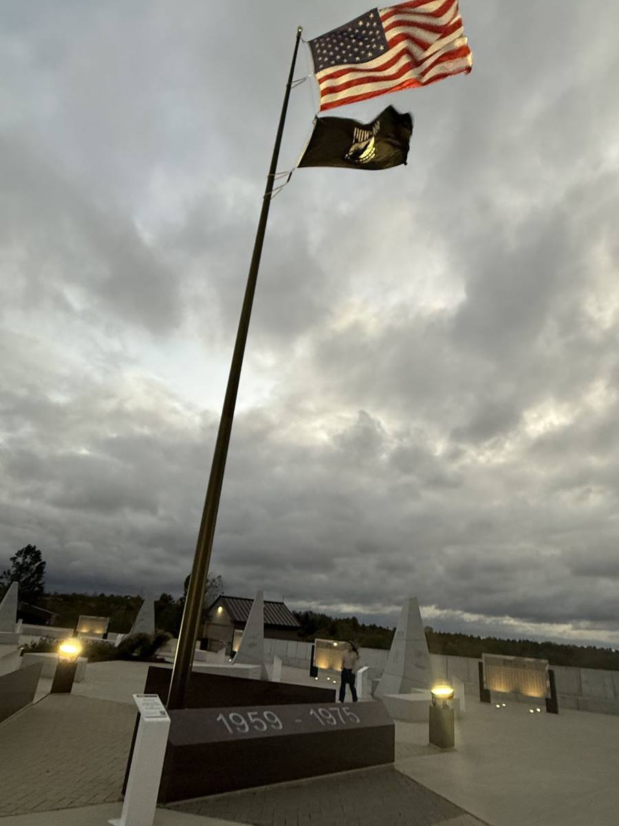 Memorial at dawn, Nebraska Vietnam Veterans Memorial