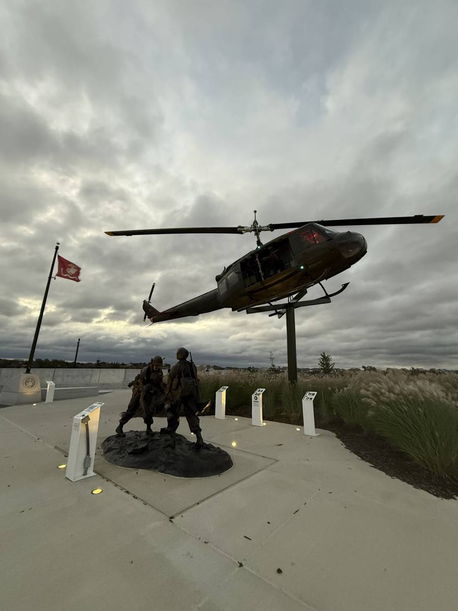 Memorial at dawn, Nebraska Vietnam Veterans Memorial