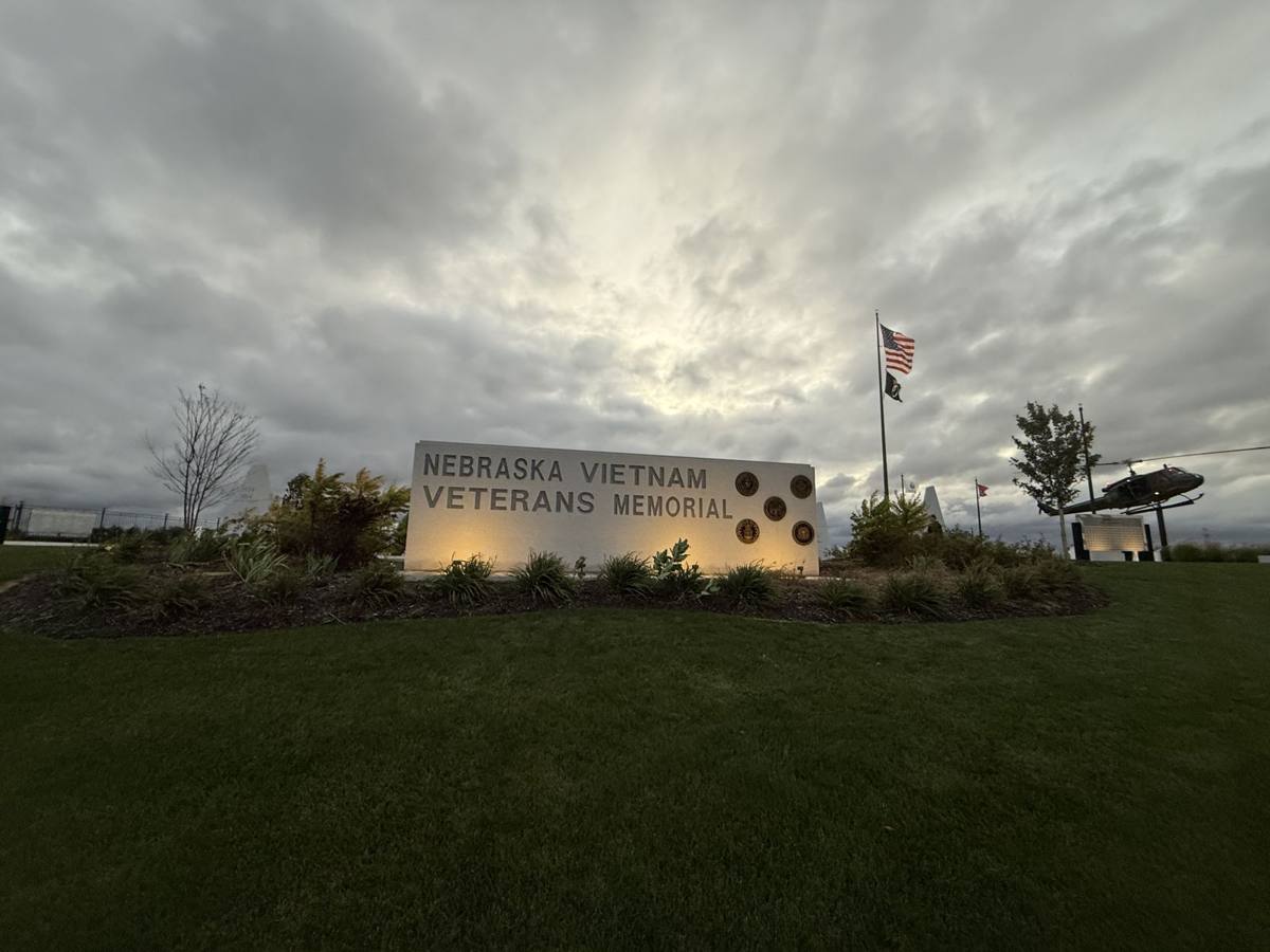 Memorial at dawn, Nebraska Vietnam Veterans Memorial