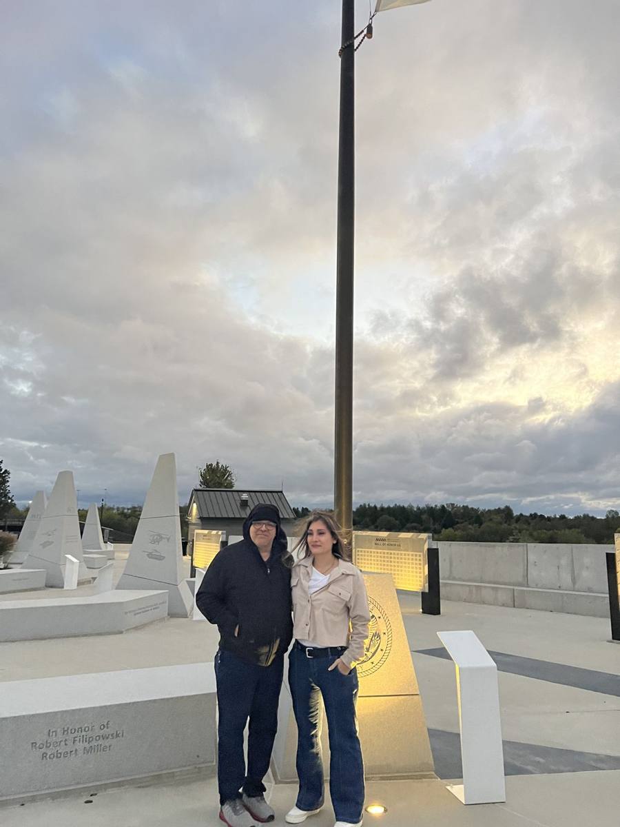 Memorial at dawn, Nebraska Vietnam Veterans Memorial