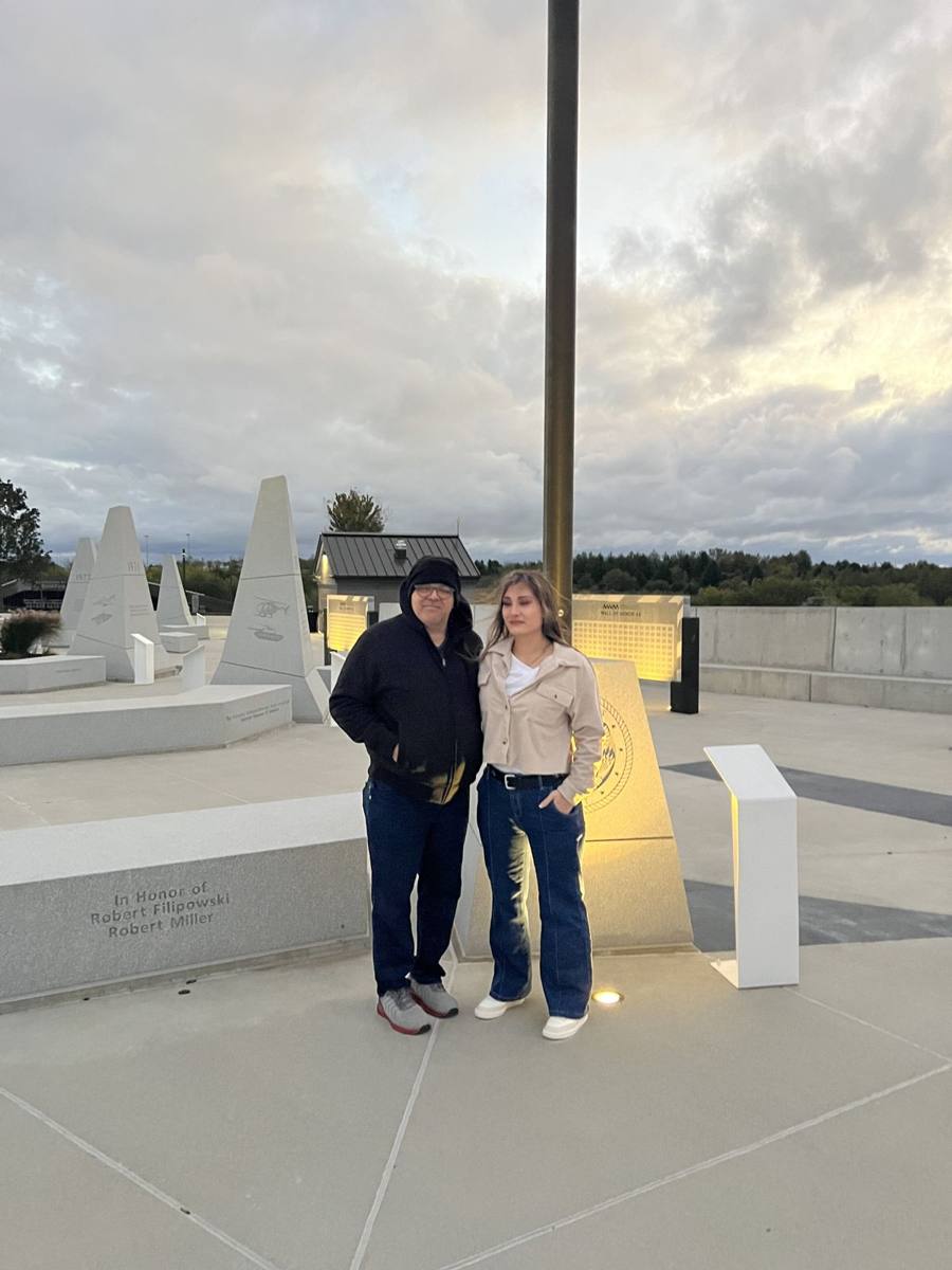 Memorial at dawn, Nebraska Vietnam Veterans Memorial