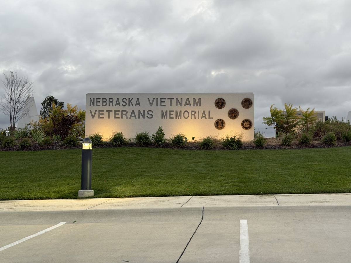 Memorial at dawn, Nebraska Vietnam Veterans Memorial